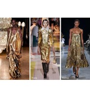 金色的季节：巴黎世家(Balenciaga)金色礼服
